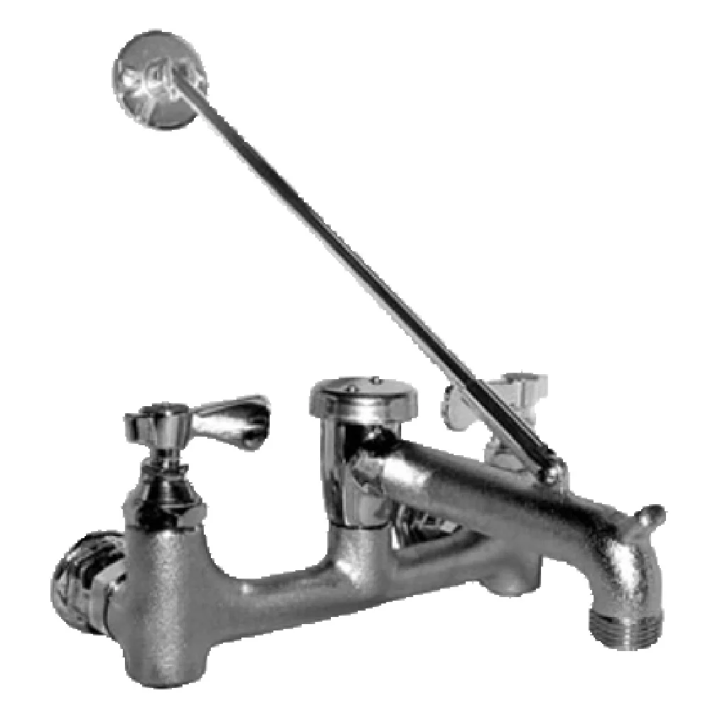 GSW USA AA-840 8 Inch Wall Mount Faucet Vacuum Breaker Brass and Chrome Body