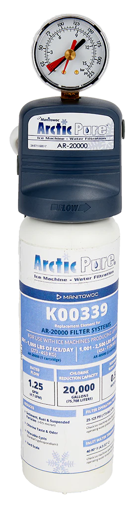 Manitowoc K00339 Replacement Water Filter Cartridge with .50 Micron Filtration