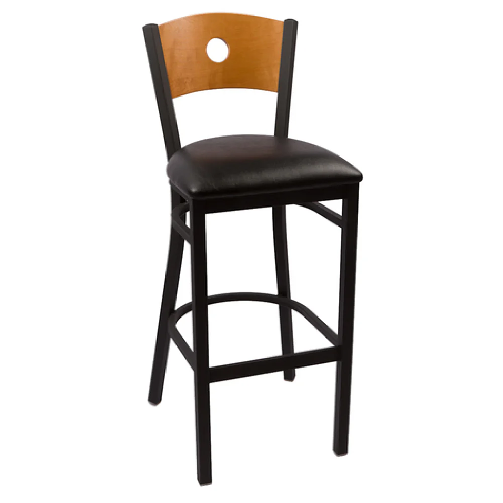 JMC Furniture CIRCLE SERIES CC BARSTOOL VINYL 17 Inch Wood Back Vinyl Seat JMC Furniture CIRCLE SERIES CC BARSTOOL VINYL 17 Inch Wood Back Vinyl Seat