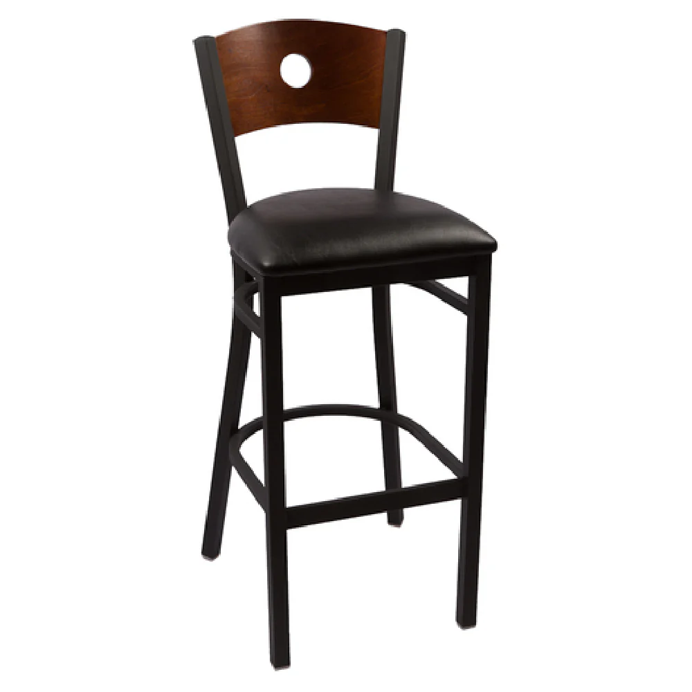 JMC Furniture CIRCLE SERIES CC BARSTOOL VINYL 17 Inch Wood Back Vinyl Seat JMC Furniture CIRCLE SERIES CC BARSTOOL VINYL 17 Inch Wood Back Vinyl Seat