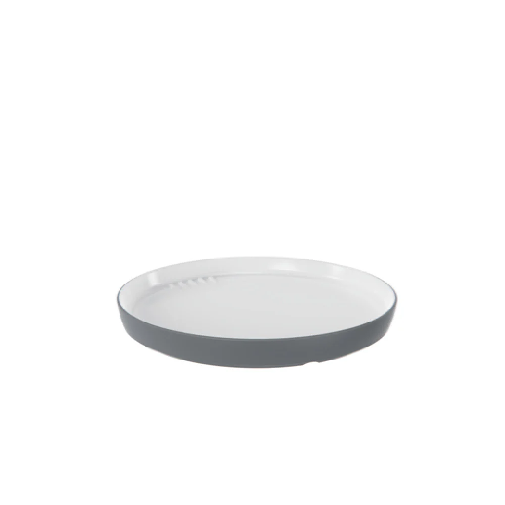 BauscherHepp TGY50014 8 Inch Round Plate Melamine Ash - Medium Packs/Bundles/Cases