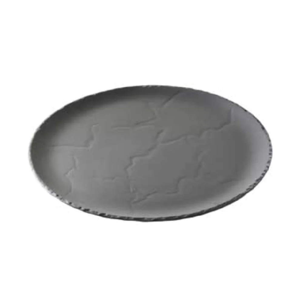 Revol 641010 12-1/2 Inch Plate Round Non-Porous Porcelain Matte Slate Revol 641010 12-1/2 Inch Plate Round Non-Porous Porcelain Matte Slate