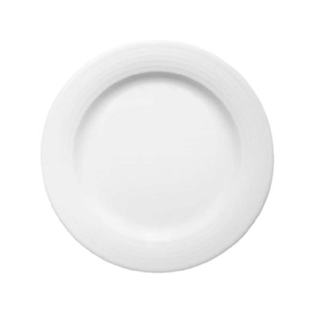 BauscherHepp 800031 12-1/4 Inch Dia Round Plate Porcelain Wide Rim Flat BauscherHepp 800031 12-1/4 Inch Dia Round Plate Porcelain Wide Rim Flat