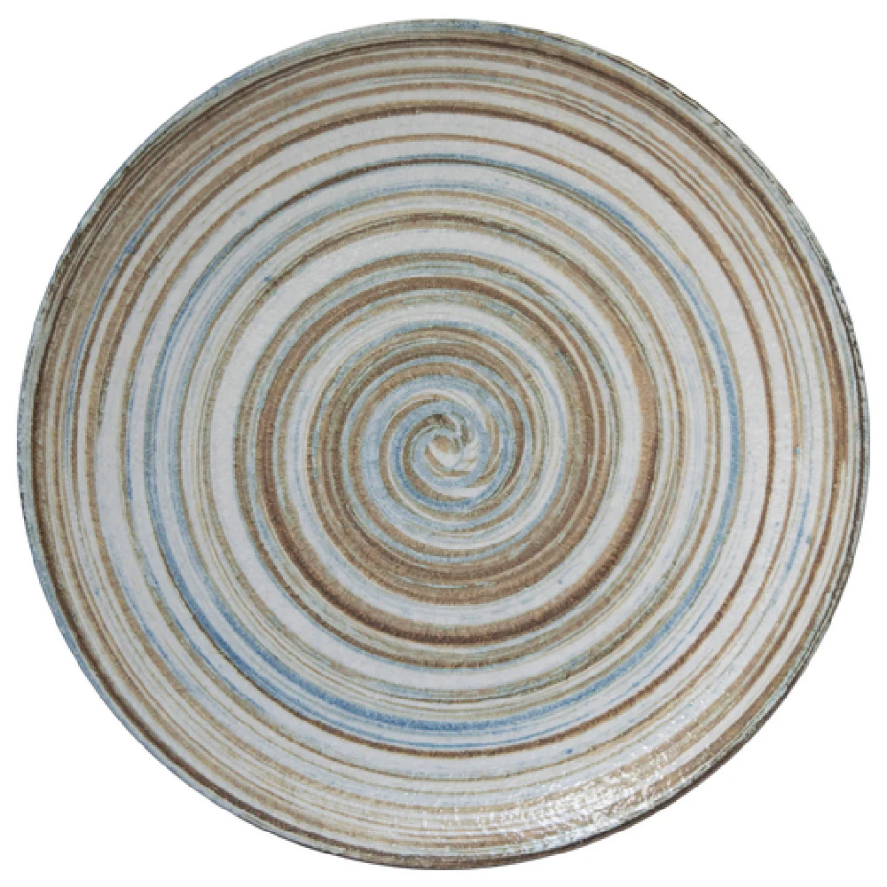 International Tableware MR-22 8 Inch Plate Round Porcelain Cream and Soft Blue Swirls International Tableware MR-22 8 Inch Plate Round Porcelain Cream and Soft Blue Swirls