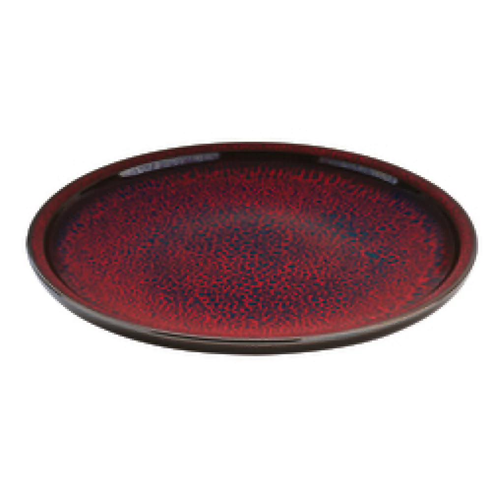 BauscherHepp P011225-003000 9-4/5 Inch Diameter Flat Coupe Plate Ceramic Black