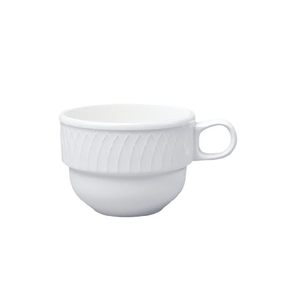 Steelite HL9026900 7 Oz Cup Undecorated China with Ergonomic Design
