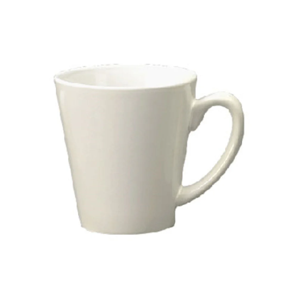 International Tableware 839-02 12 Oz Funnel Cup Round with Handle Ceramic Lead Free