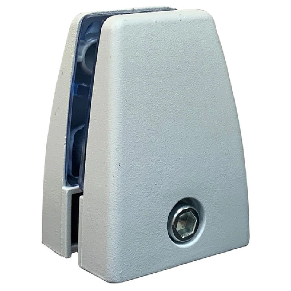 Aarco TCAW Surface Mount Clamp 1.63 Inch For Attaching Protection Shields White PVC