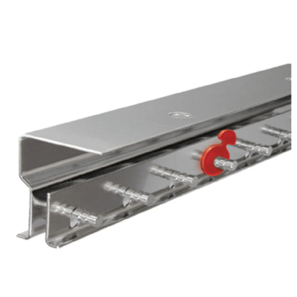 Curtron QSD-8-50-SL-LC-PRLT-40X84 40 Inch Polar-Reinforced PVC Strip Door Kit