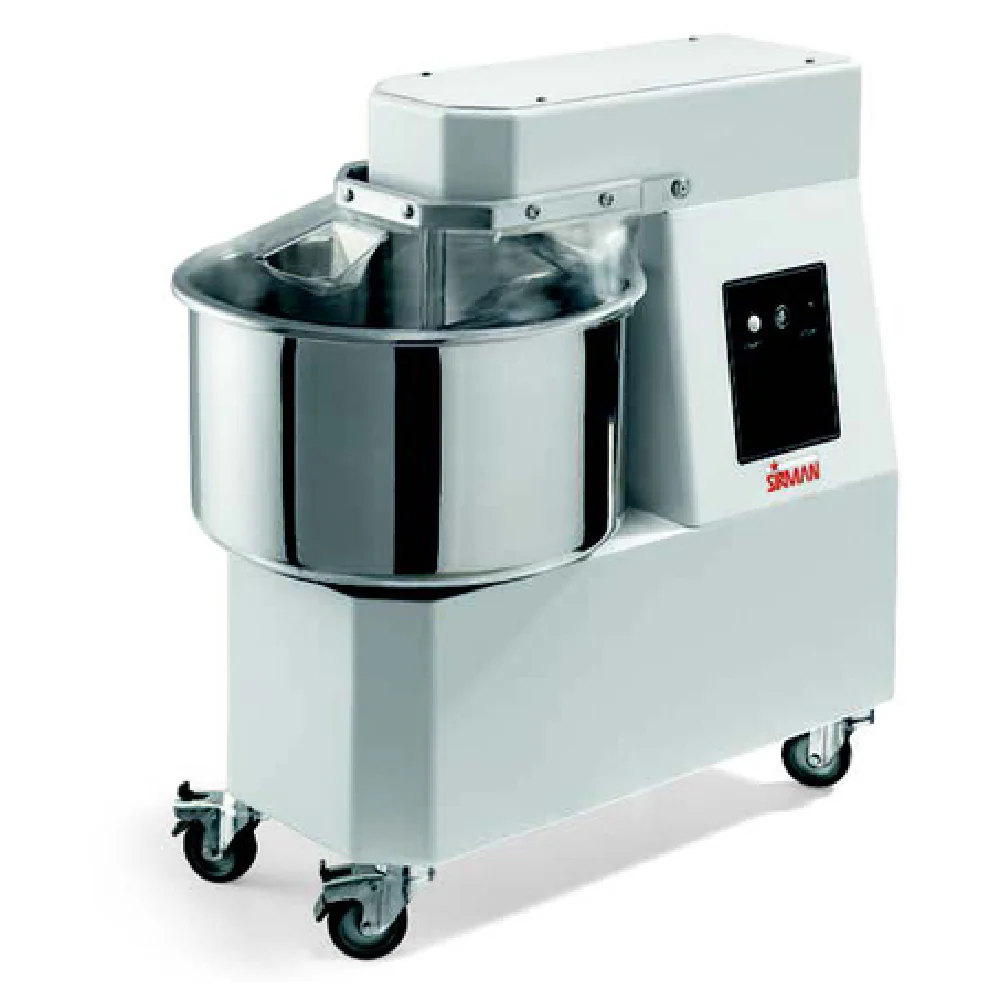 Sirman 40874056 HERCULES 40 Spiral Dough Mixer 43 Qt. Stainless Steel Bowl Interlocked Lid With Feed Opening