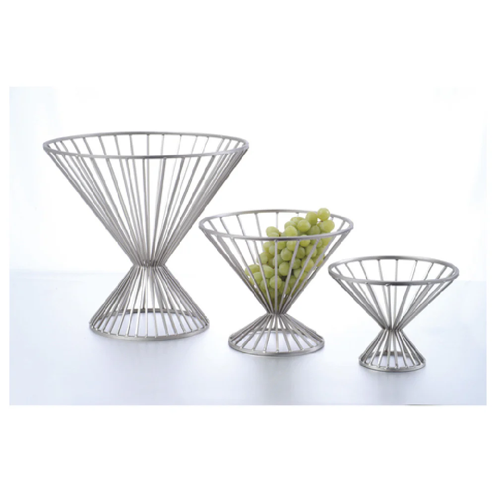 GET Enterprises IRB-103C 15 Inch Round Wire Basket with Base Metal