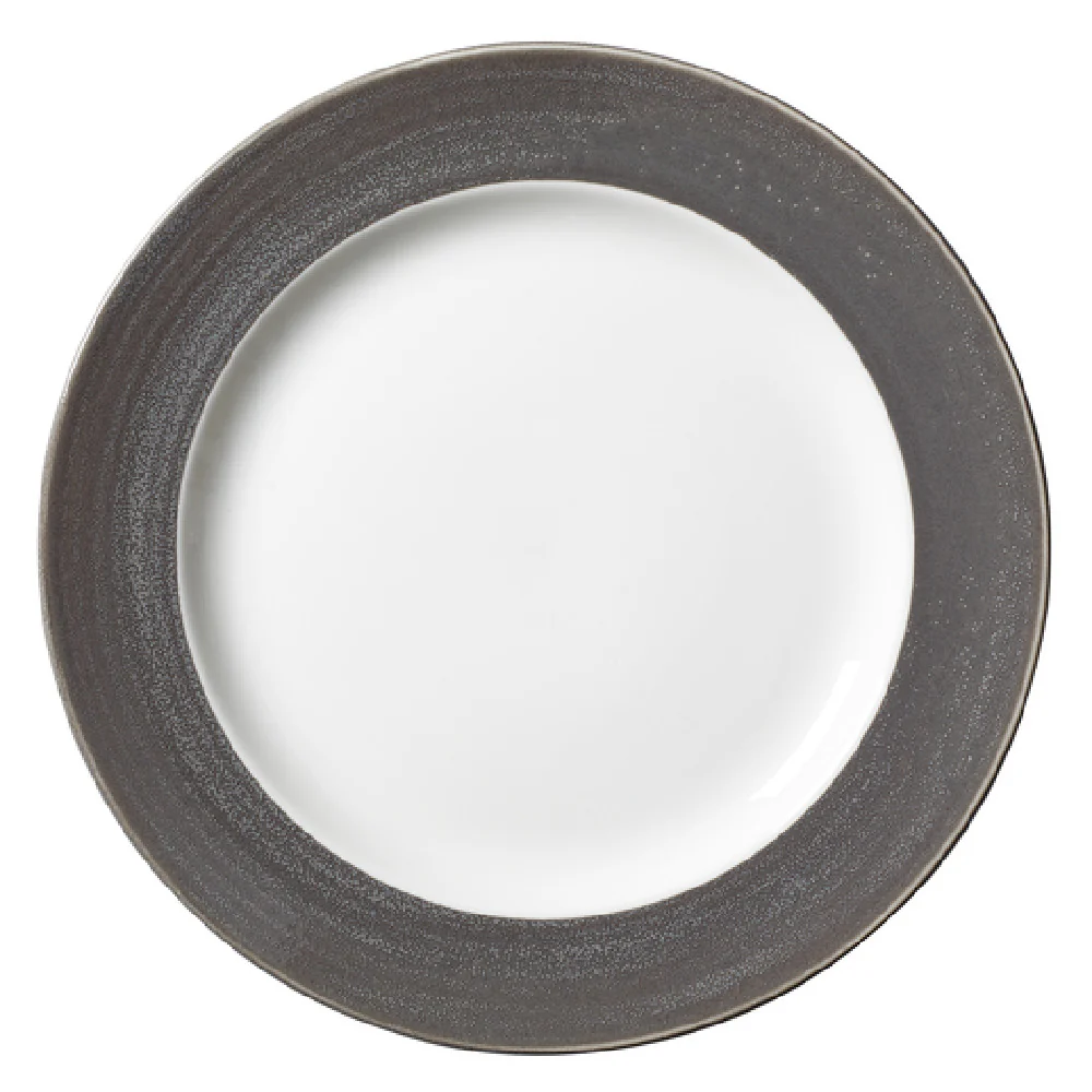 Steelite 17900811 11.75 Inch Round Plate Revolution Edge Granite China