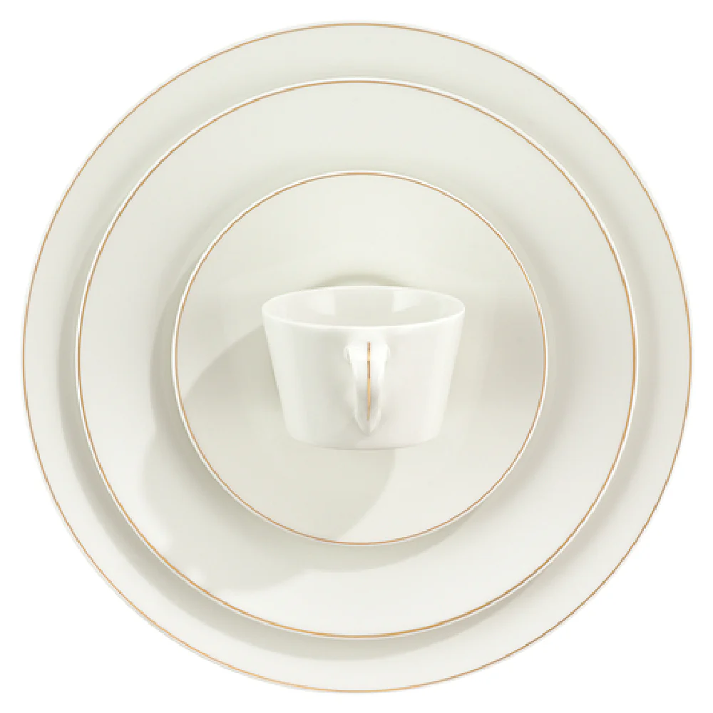 BauscherHepp 695122-800382 7.3 Oz Cup Stackable Porcelain Classic Gold Decor