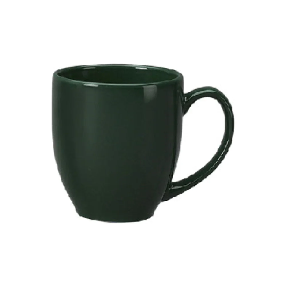 International Tableware 81376-67 14 Oz Bistro Cup Round With Handle Ceramic Green