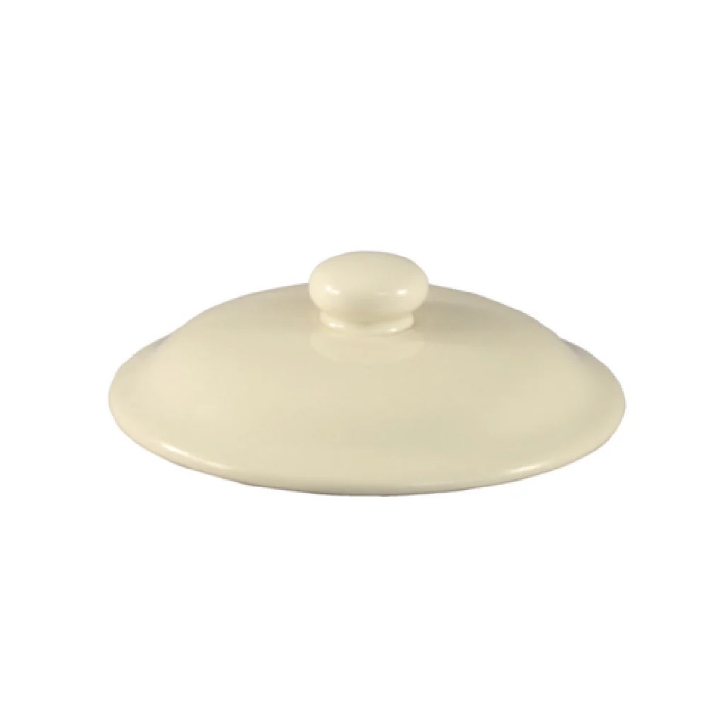 CAC China CAS-10-LID 4-5/8 Inch Diameter Casserole Lid Ceramic Bone White CAC China CAS-10-LID 4-5/8 Inch Diameter Casserole Lid Ceramic Bone White