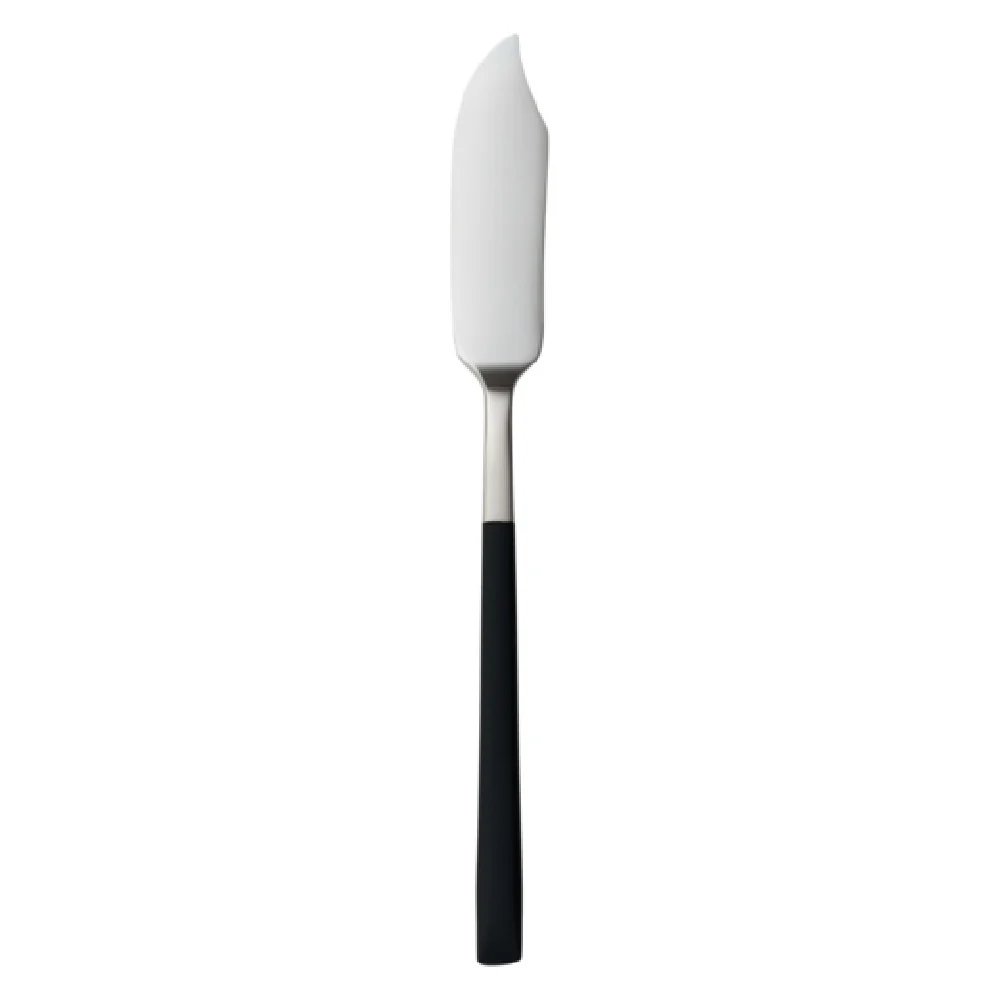Libbey 934 053 6-5/8 Inch Butter Spreader Black PVD Coated Handle 18/10 Stainless Steel
