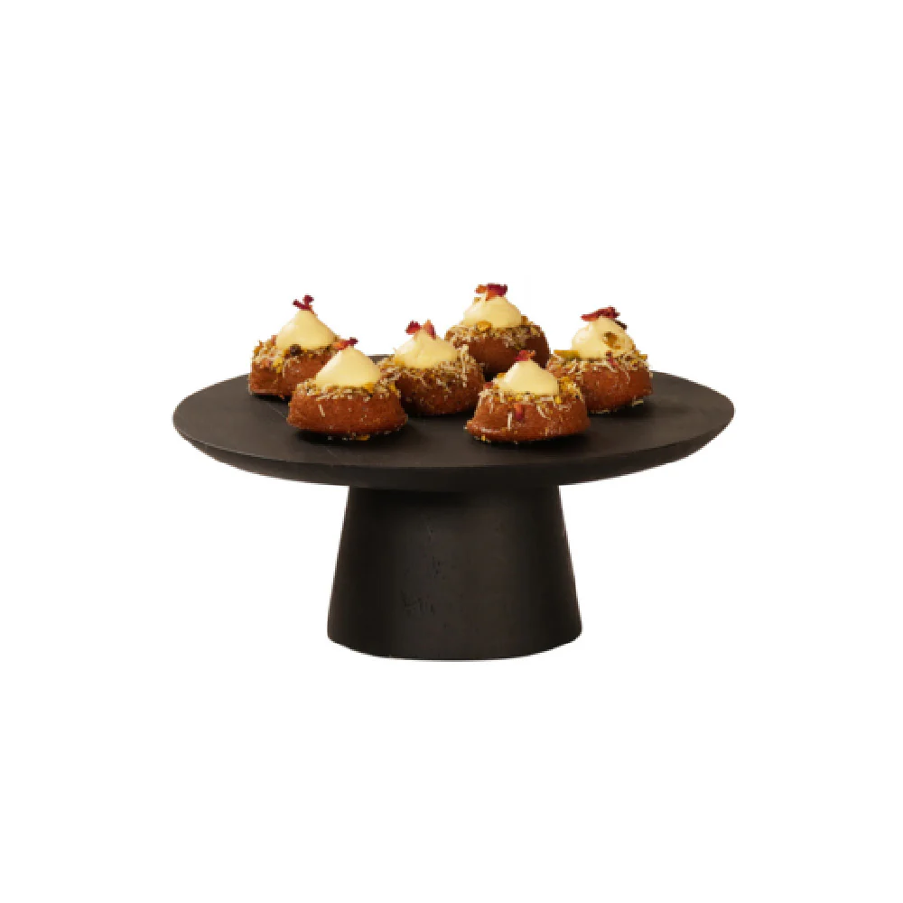 Cal-Mil 23151-125-13 12 Inch Round Wooden Cake Pedestal Display Stand