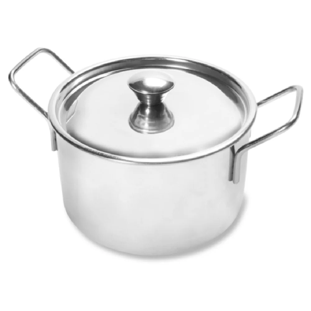 Vollrath 59772 5.7 Inch Mini Round Casserole Dish With Lid Stainless Steel