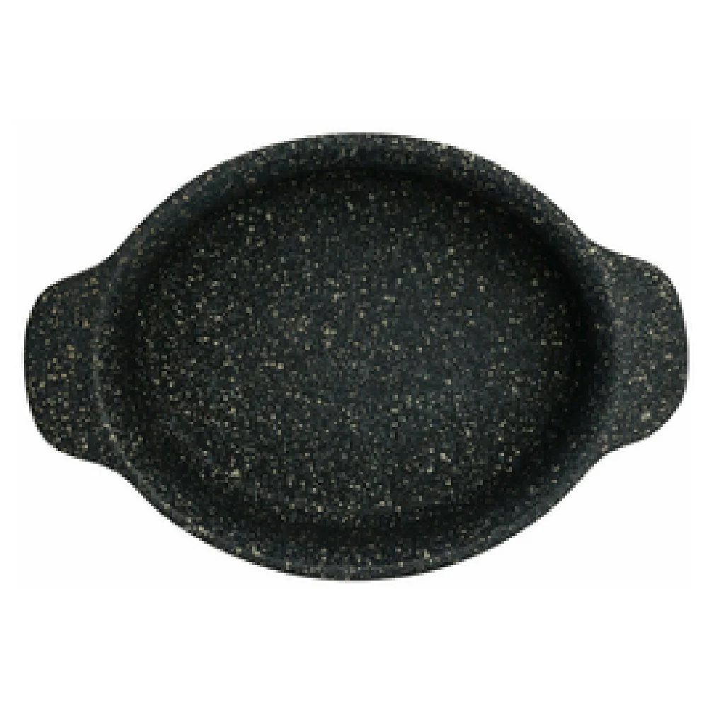 Steelite 6976QU013 14-3/4 Oz Mini Crock with Handles Black Granite Cast Aluminum Steelite 6976QU013 14-3/4 Oz Mini Crock with Handles Black Granite Cast Aluminum