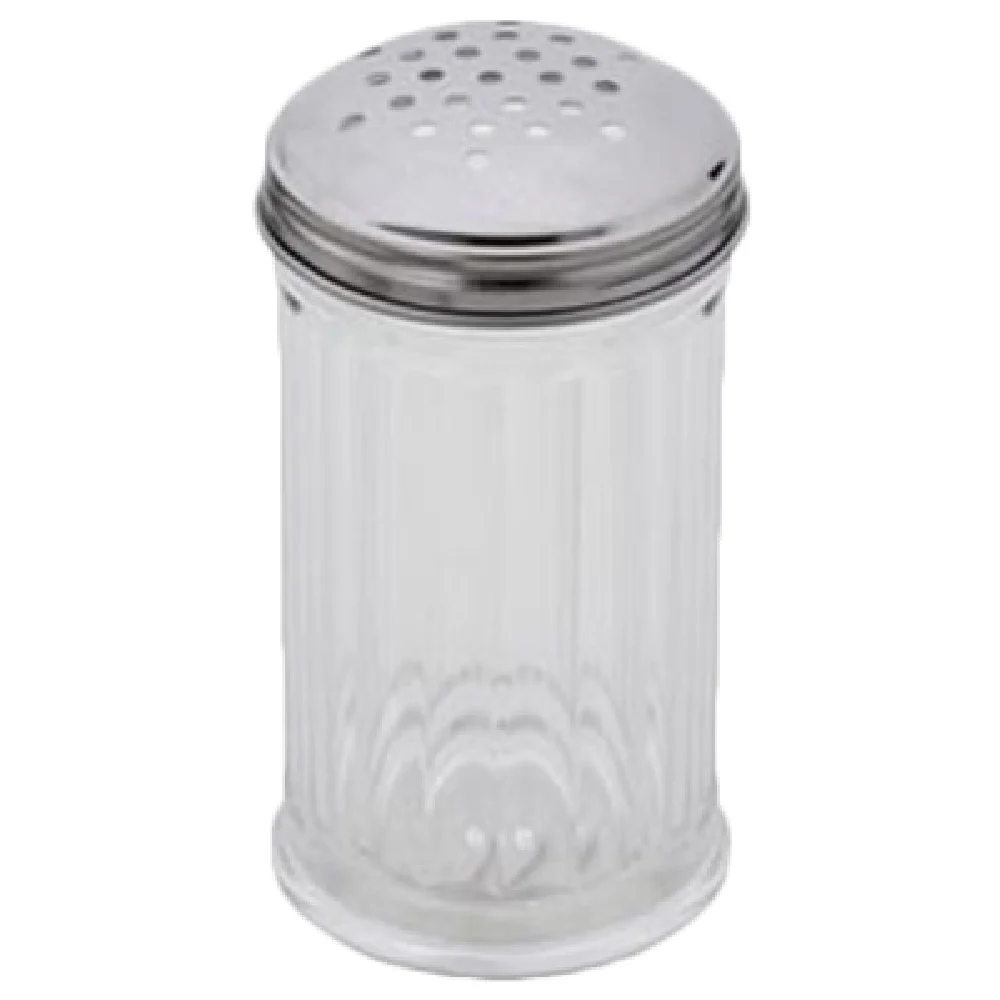 Royal Industries ROY CS 12 Cheese Shaker 12 Oz. Paneled Plastic Base