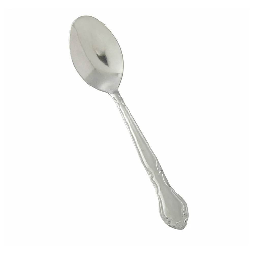 Winco 0004-01 6-3/8 Inch Teaspoon Heavy Weight Vibro Finish Stainless Steel