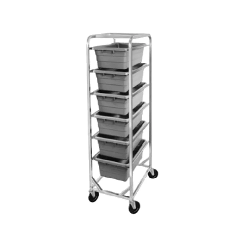 Channel 504LS 19 Inch Lug Rack with 5 Inch Swivel Casters Stainless Steel