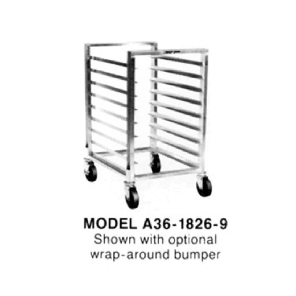 Dinex DXPA60182616 20 Inch Pan Rack Mobile Full Height Open Sides Aluminum with Slides