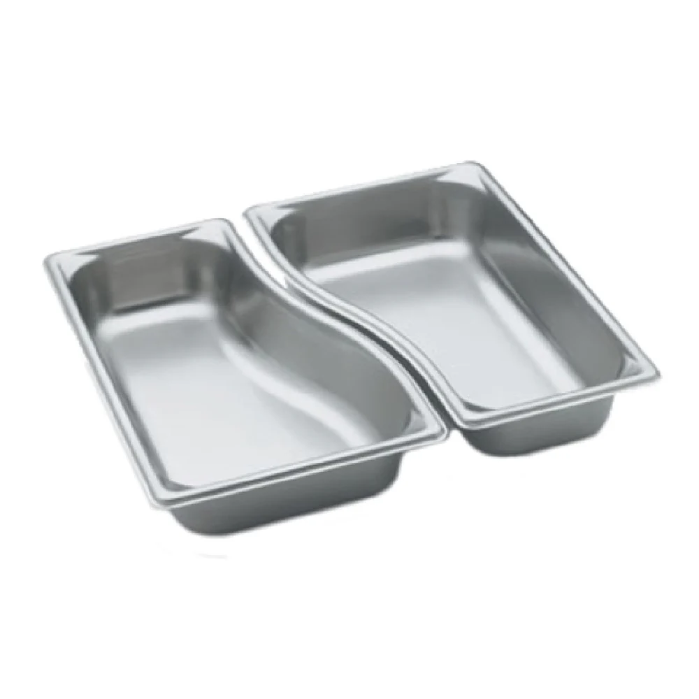 Vollrath 3100320 12-13/16 Inch 1/3 Size Pan 2.6 Quart Stainless Steel Reinforced Edges Vollrath 3100320 12-13/16 Inch 1/3 Size Pan 2.6 Quart Stainless Steel Reinforced Edges