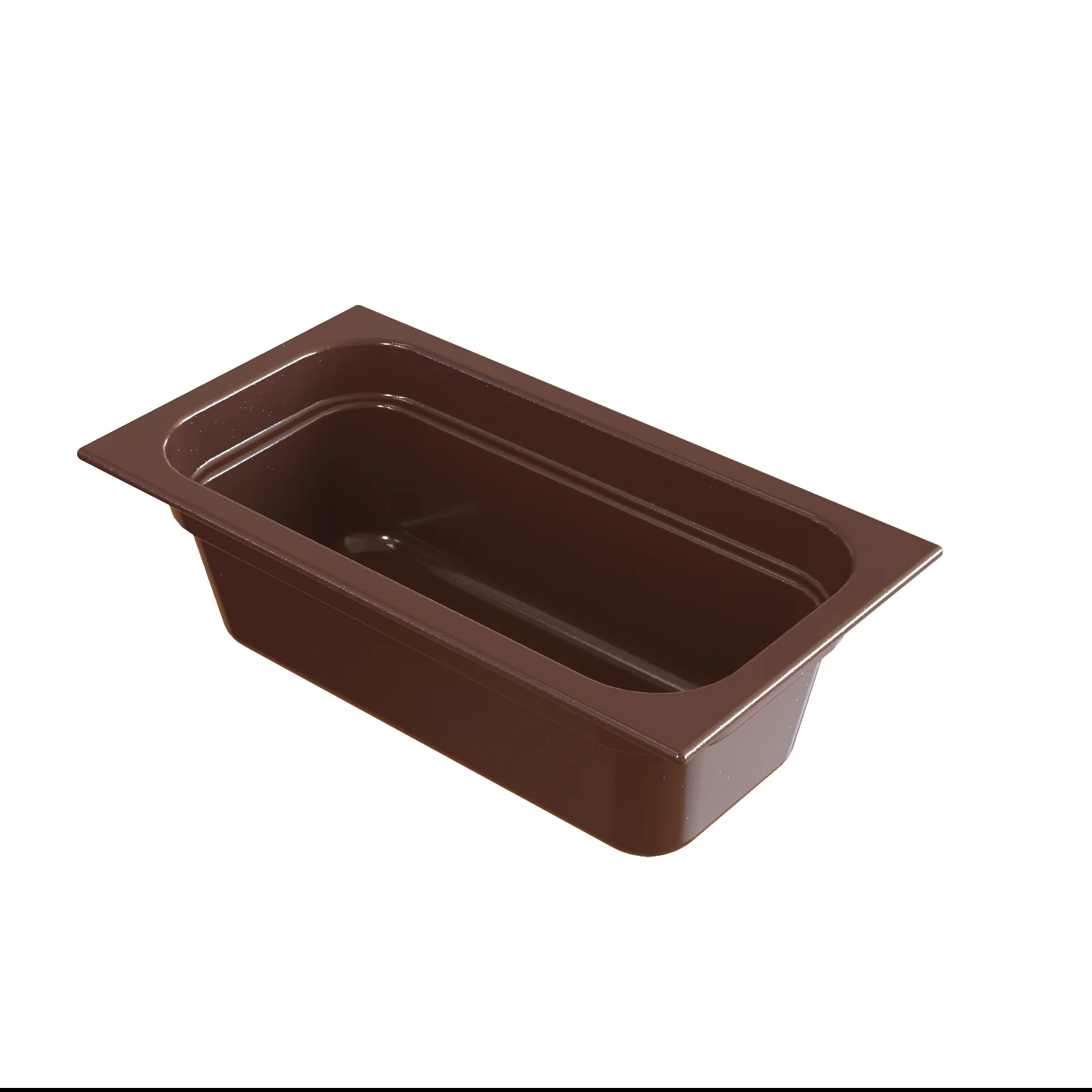 Tablecraft CW350BR 2-1/2 Quart Cold Holding Food Pan Aluminum Brown Finish