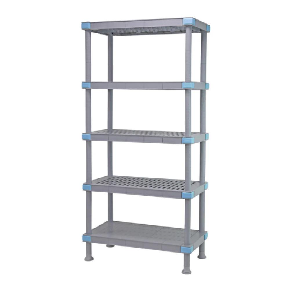 Quantum QP187286V4S1 72 Inch Shelving Unit with 2000 lbs Load Capacity All Polymer Quantum QP187286V4S1 72 Inch Shelving Unit with 2000 lbs Load Capacity All Polymer