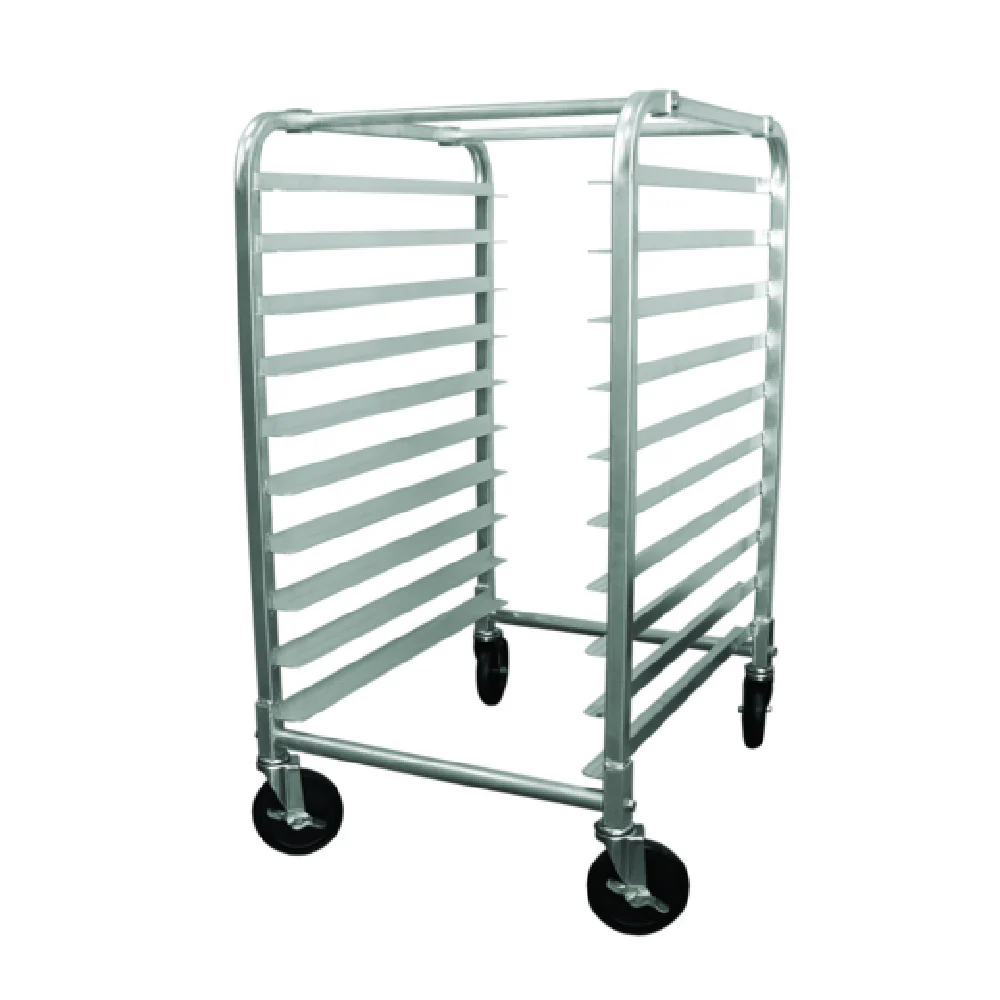 1880 Hospitality APR-10HD 40 Inch 10-tier Heavy Duty Pan Rack Aluminum with Locking Casters