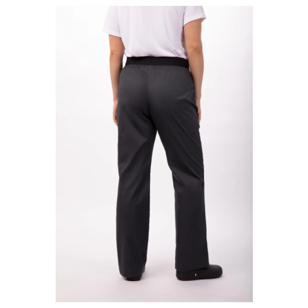 Chef Works PBN01W-CHR-XS 28 Inch Women's Slim Chef Pants Charcoal Poly Cotton Chef Works PBN01W-CHR-XS 28 Inch Women's Slim Chef Pants Charcoal Poly Cotton