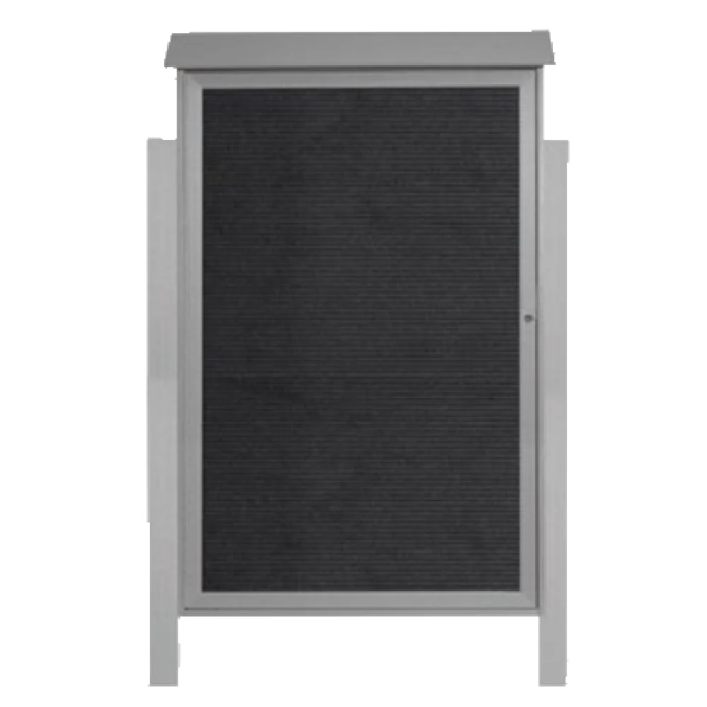 Aarco PLD5438LDPP-2 38 Inch Freestanding Message Center Board Plastic Lumber Black Aarco PLD5438LDPP-2 38 Inch Freestanding Message Center Board Plastic Lumber Black