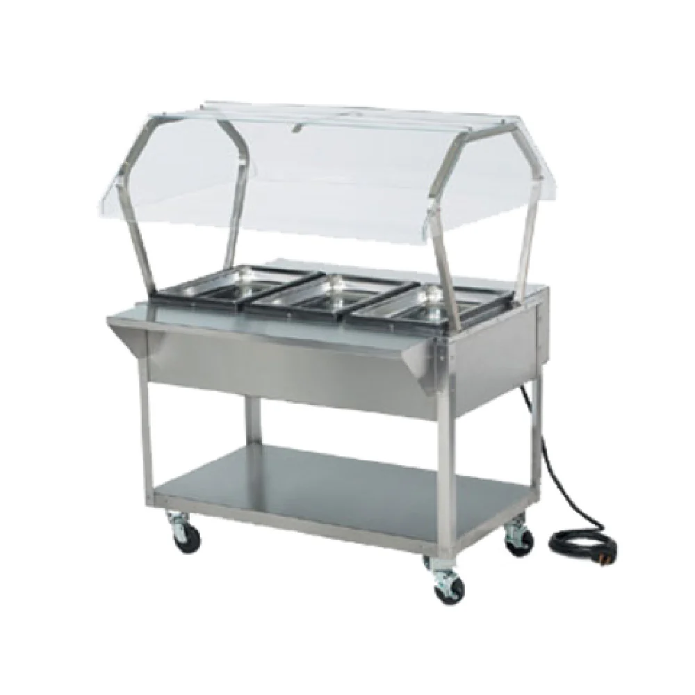 Vollrath 38063 46 Inch Buffet Breath Guard Stainless Steel Sneeze Guard with Threaded Mounts Vollrath 38063 46 Inch Buffet Breath Guard Stainless Steel Sneeze Guard with Threaded Mounts