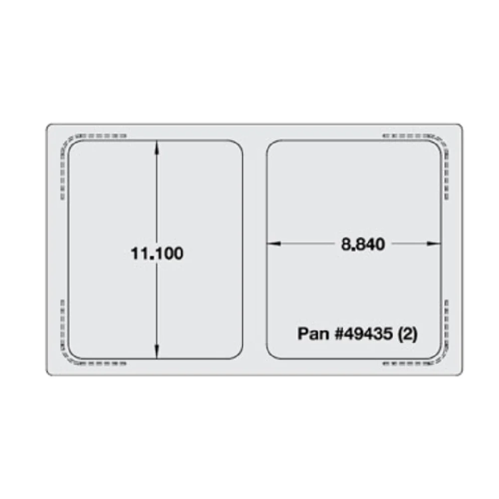 Vollrath 8243016 21 Inch Adapter Plate with Stainless Steel for Miramar Cookware
