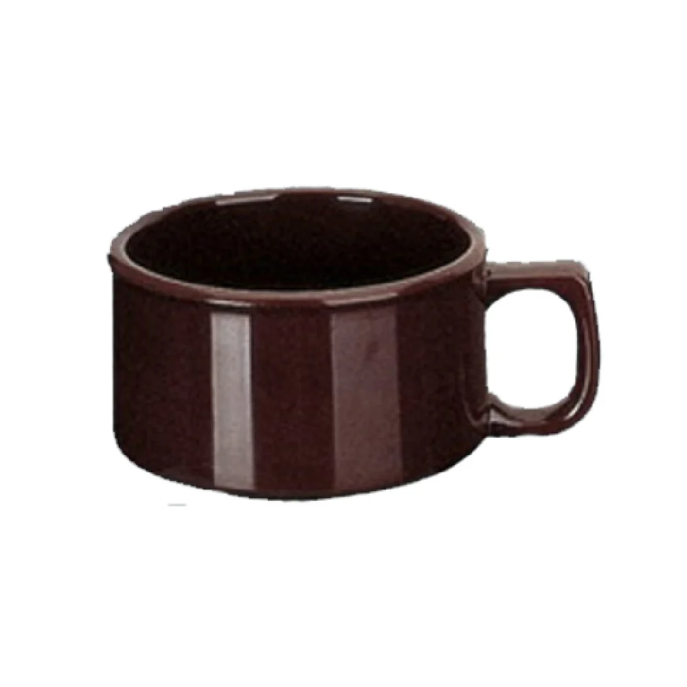 Yanco NC-9014C 12 Oz Nu-Classic Sesame Soup Mug Melamine Brown with Handle