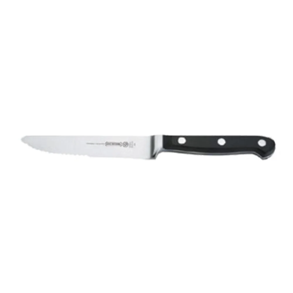 Mundial BP5128-5E 5 Inch Blade 5 Inch Handle Steak Knife High Carbon Steel Black Polyacetal