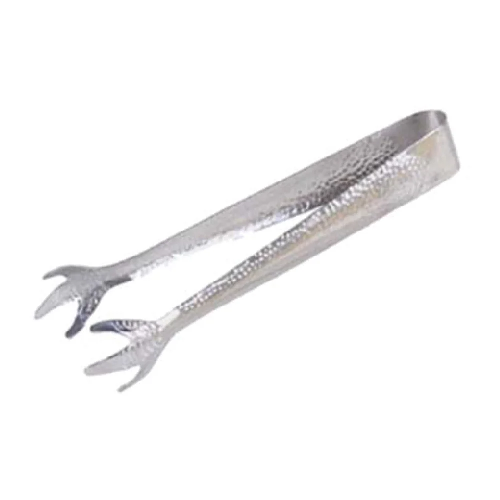 Admiral Craft TBL-7 8 Inch Ice Tongs Claw Style Stainless Steel Embossed Design