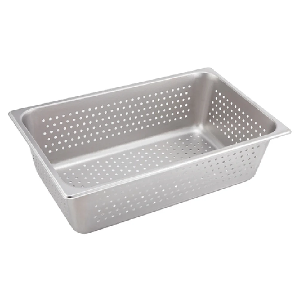 Winco SPFP6 Full Size Perforated Steam Table Pan 25 Gauge Stainless Steel
