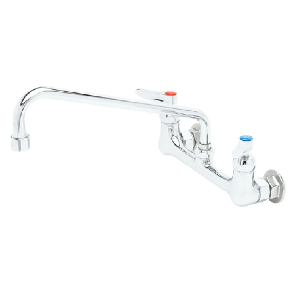 T&S Brass B-0231-V22-CREK 12-Inch Swing Nozzle Wall Mount Mixing Faucet