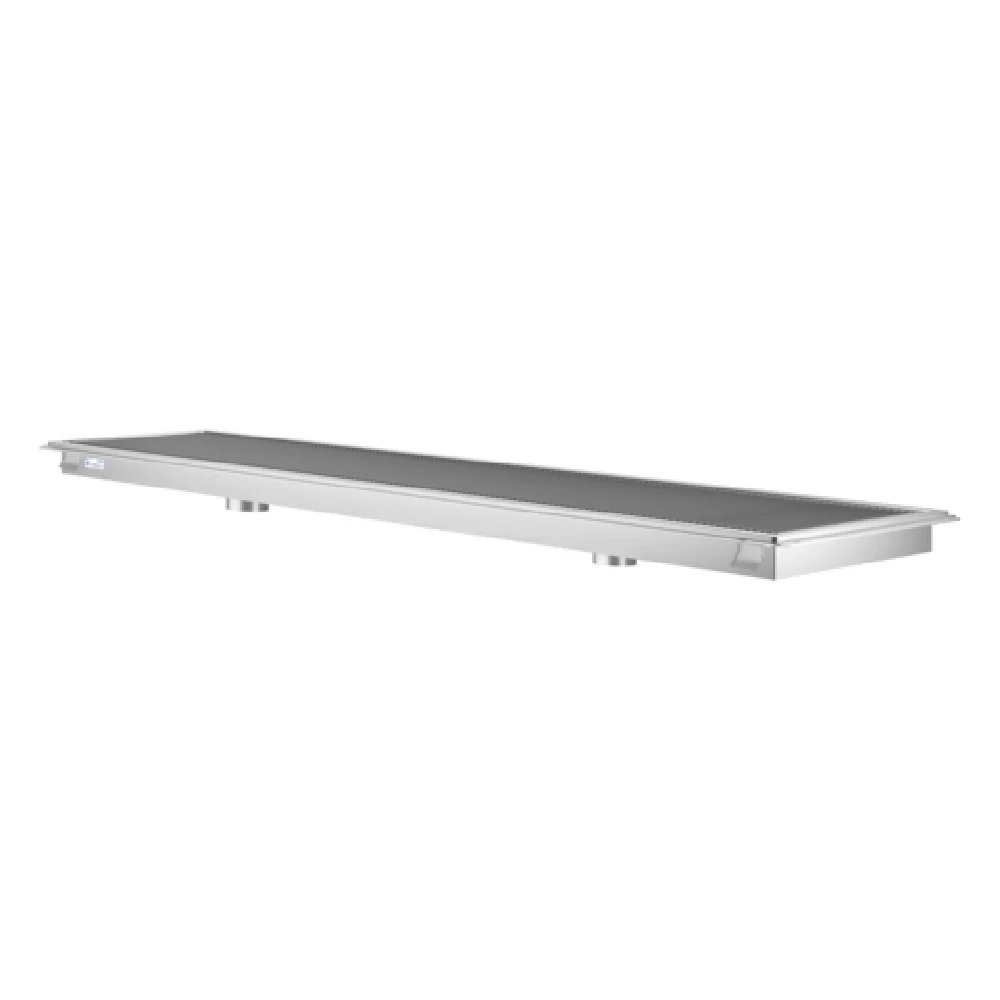 Koolmore KM-FTG-2496 96 Inch Commercial Floor Trough Drain Stainless Steel with Removable Baskets Koolmore KM-FTG-2496 96 Inch Commercial Floor Trough Drain Stainless Steel with Removable Baskets