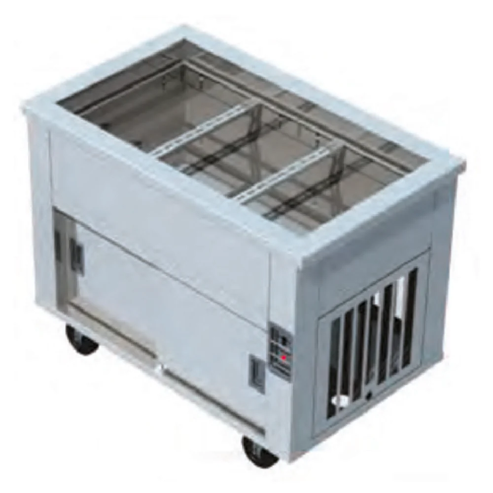 Dinex DXP5BCM 74 Inch Cold Food Serving Counter Mechanically Cooled Stainless Steel