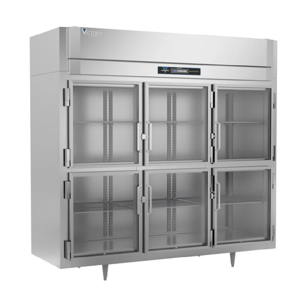 Victory RSA-3D-S1-EW-HG-HC 85 Inch 74.16 cu Stainless Steel Reach-In Refrigerator