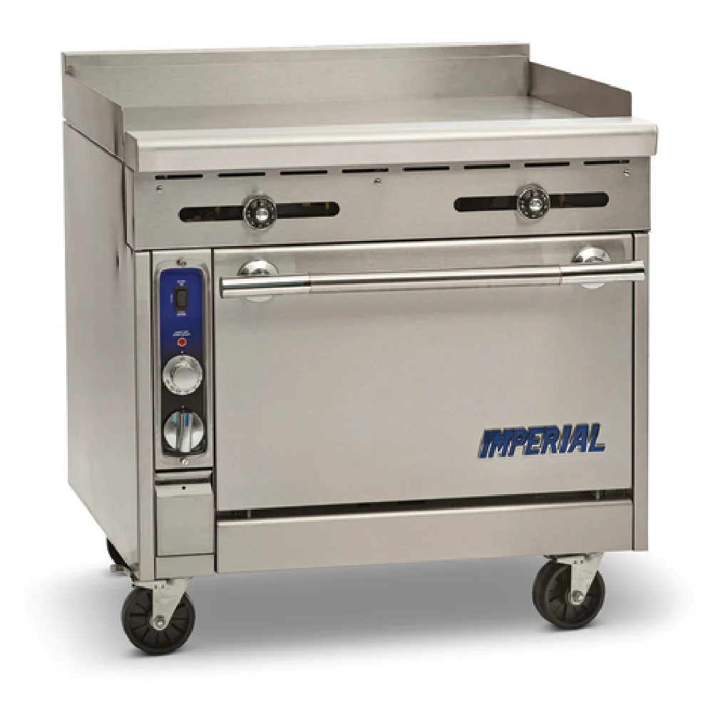 Imperial IHR-GT36-C_NAT 36 Inch Griddle Gas Range with Convection Oven 125000 BTU Imperial IHR-GT36-C_NAT 36 Inch Griddle Gas Range with Convection Oven 125000 BTU