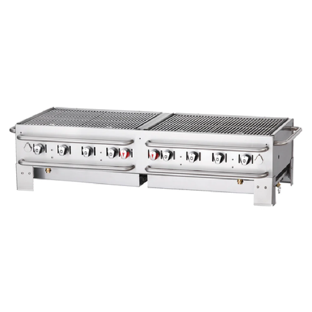 Crown Verity CV-PCB-60 66 Inch Portable Grill with 8 Burners 129000 BTU Gas