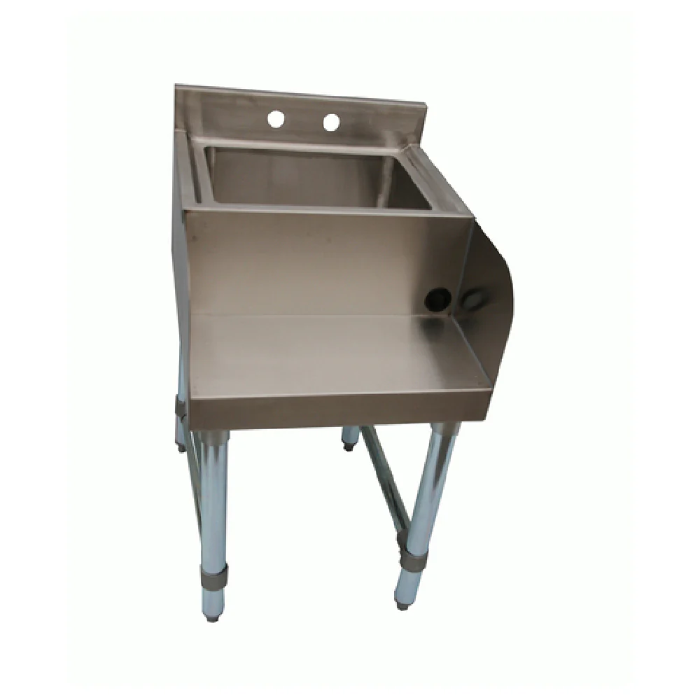 NBR Equipment UW-1-1410-1821-H 18 Inch Blender Station with Dump Sink Stainless Steel NBR Equipment UW-1-1410-1821-H 18 Inch Blender Station with Dump Sink Stainless Steel