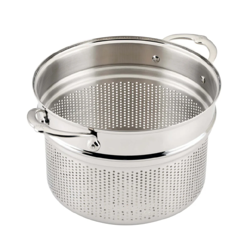 JB Prince S507 8.0 Quart Pasta Insert Stainless Steel with Durable Design JB Prince S507 8.0 Quart Pasta Insert Stainless Steel with Durable Design