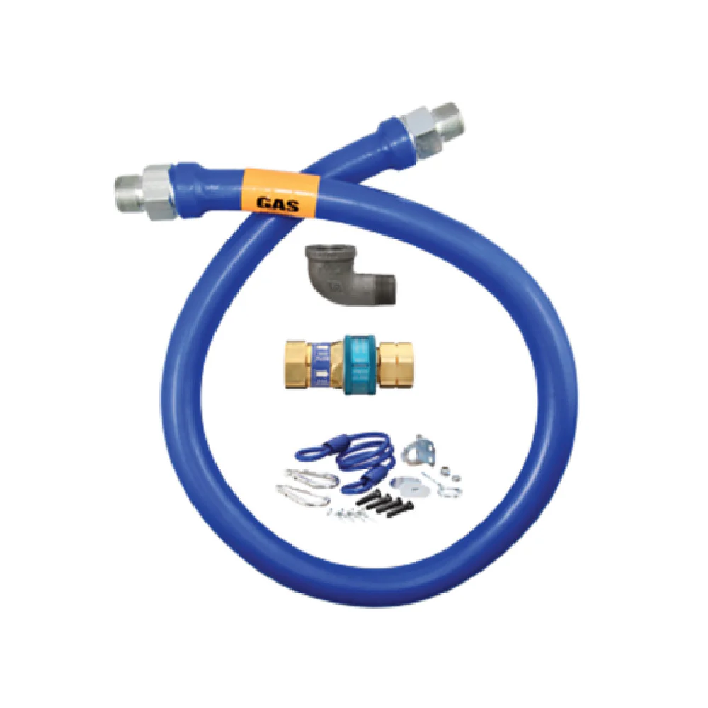 Dormont 1675BPQR36BX 3/4 Inch Inside Dia Gas Connector Hose Kit with Restraining Device Dormont 1675BPQR36BX 3/4 Inch Inside Dia Gas Connector Hose Kit with Restraining Device