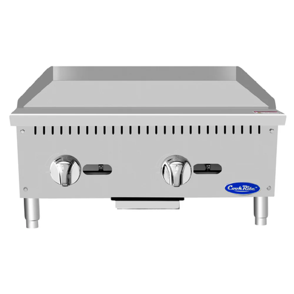 Atosa ATMG-24_NAT 24 Inch Heavy Duty Gas Countertop Griddle 2 Burner 60000 BTU Atosa ATMG-24_NAT 24 Inch Heavy Duty Gas Countertop Griddle 2 Burner 60000 BTU