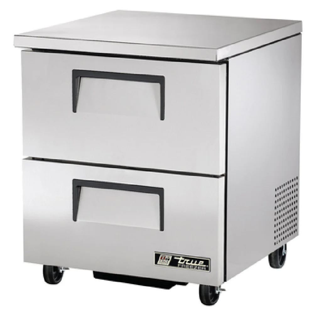 True Refrigeration TUC-27F-D-2-HC 27 Inch Undercounter Freezer Electric with Stainless Steel 2 Drawers